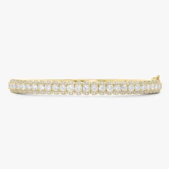 Fleur Scalloped Diamond Bangle Bracelet 3.25 ctw