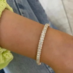 Fleur Scalloped Diamond Bangle Bracelet 3.25 ctw