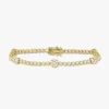Flora Diamond Station Tennis Bracelet 3 ctw