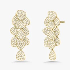 Fontaine Pave Diamond Dangle Earrings 5.35 ctw