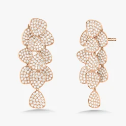 Fontaine Pave Diamond Dangle Earrings 5.35 ctw