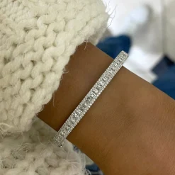 Francine Princess Cut Diamond Bangle 3.30 ctw