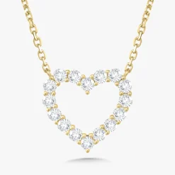 Georgie Diamond Heart Necklace