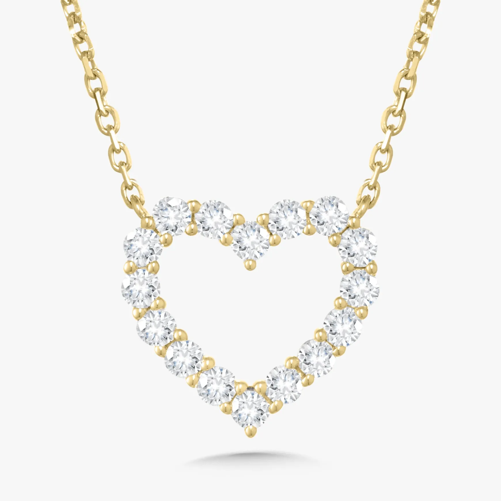 Georgie Diamond Heart Necklace