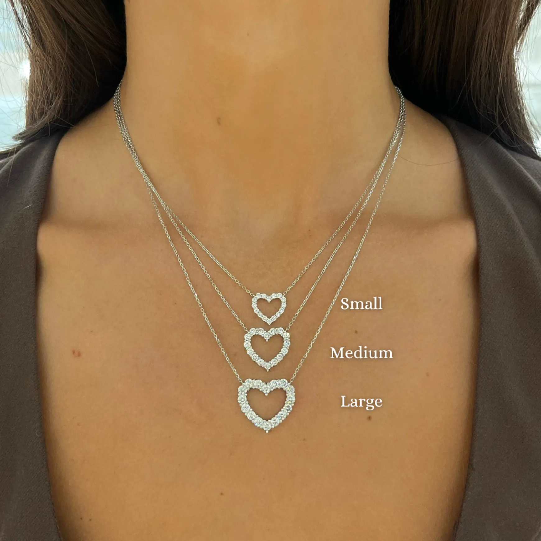 Georgie Diamond Heart Necklace