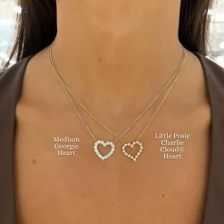 Georgie Diamond Heart Necklace