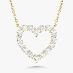 Georgie Diamond Heart Necklace