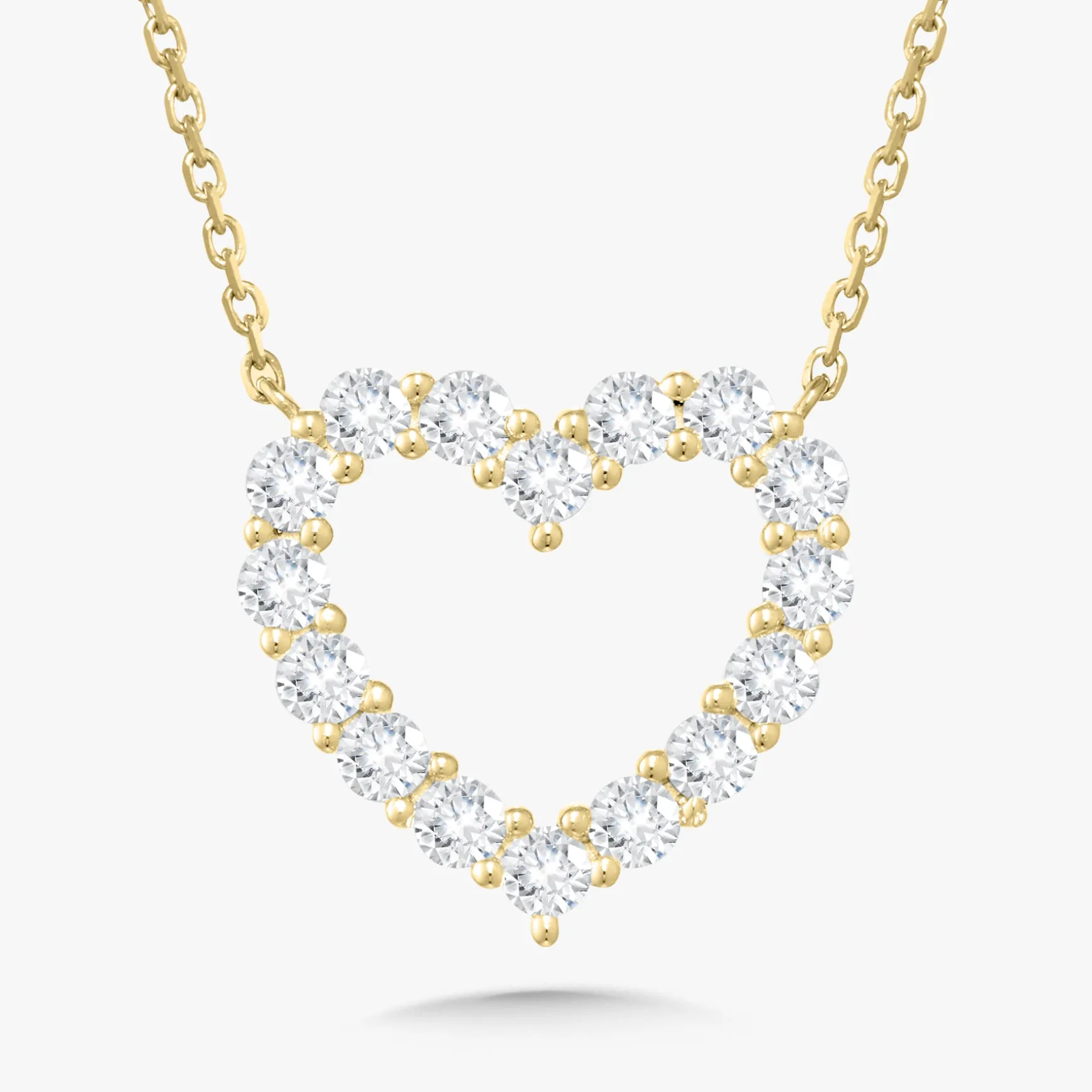 Georgie Diamond Heart Necklace
