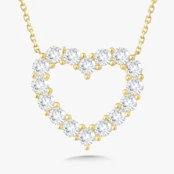 Georgie Diamond Heart Necklace