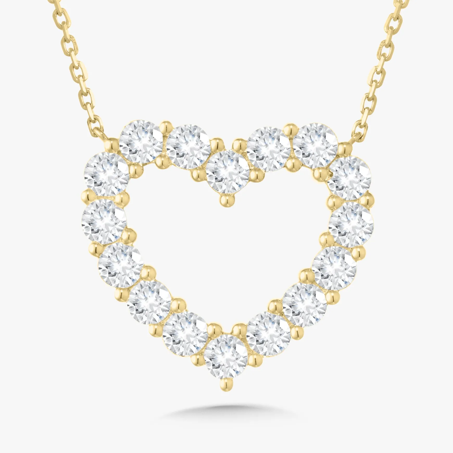 Georgie Diamond Heart Necklace