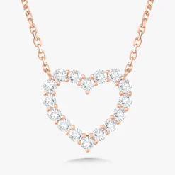 Georgie Diamond Heart Necklace
