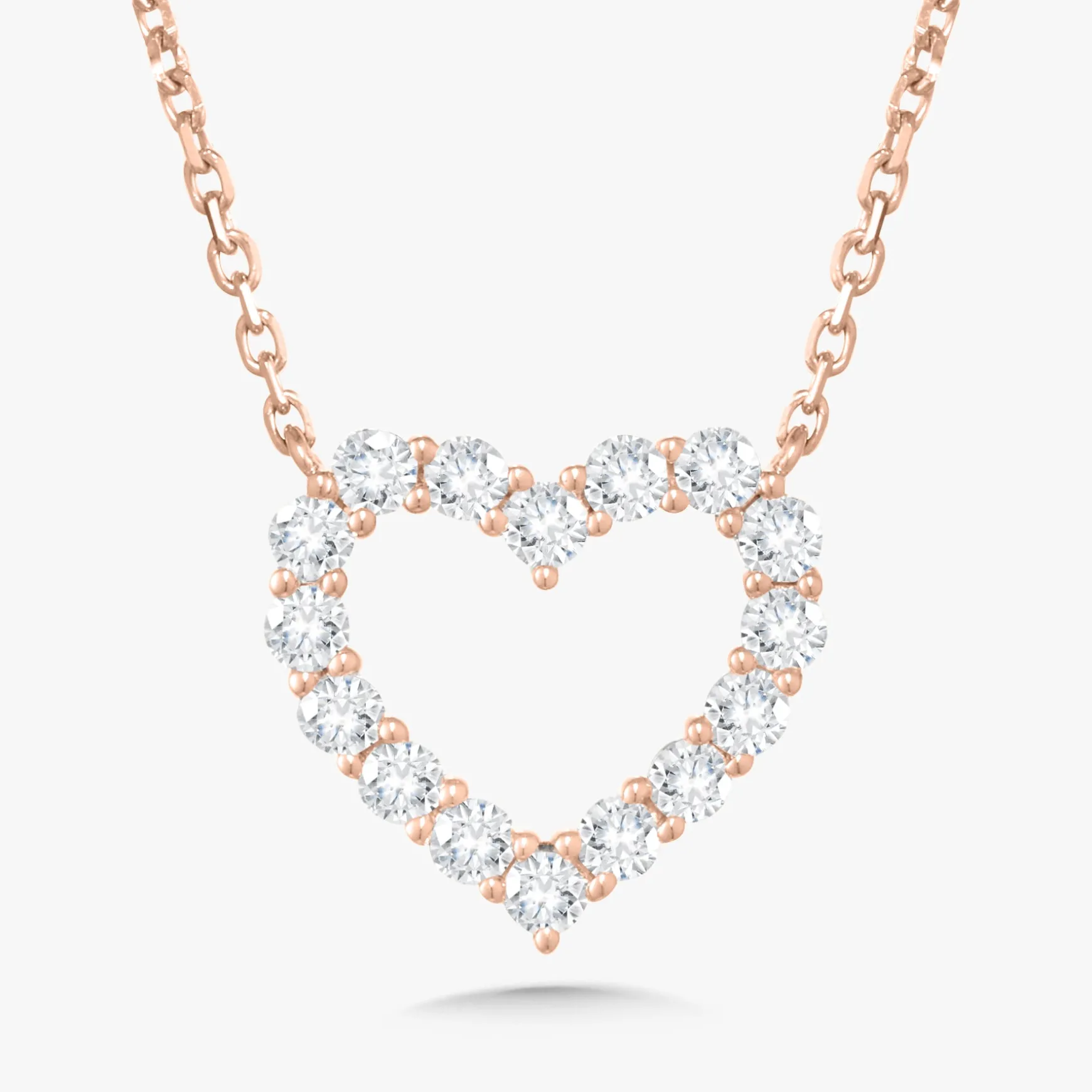 Georgie Diamond Heart Necklace