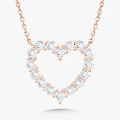 Georgie Diamond Heart Necklace