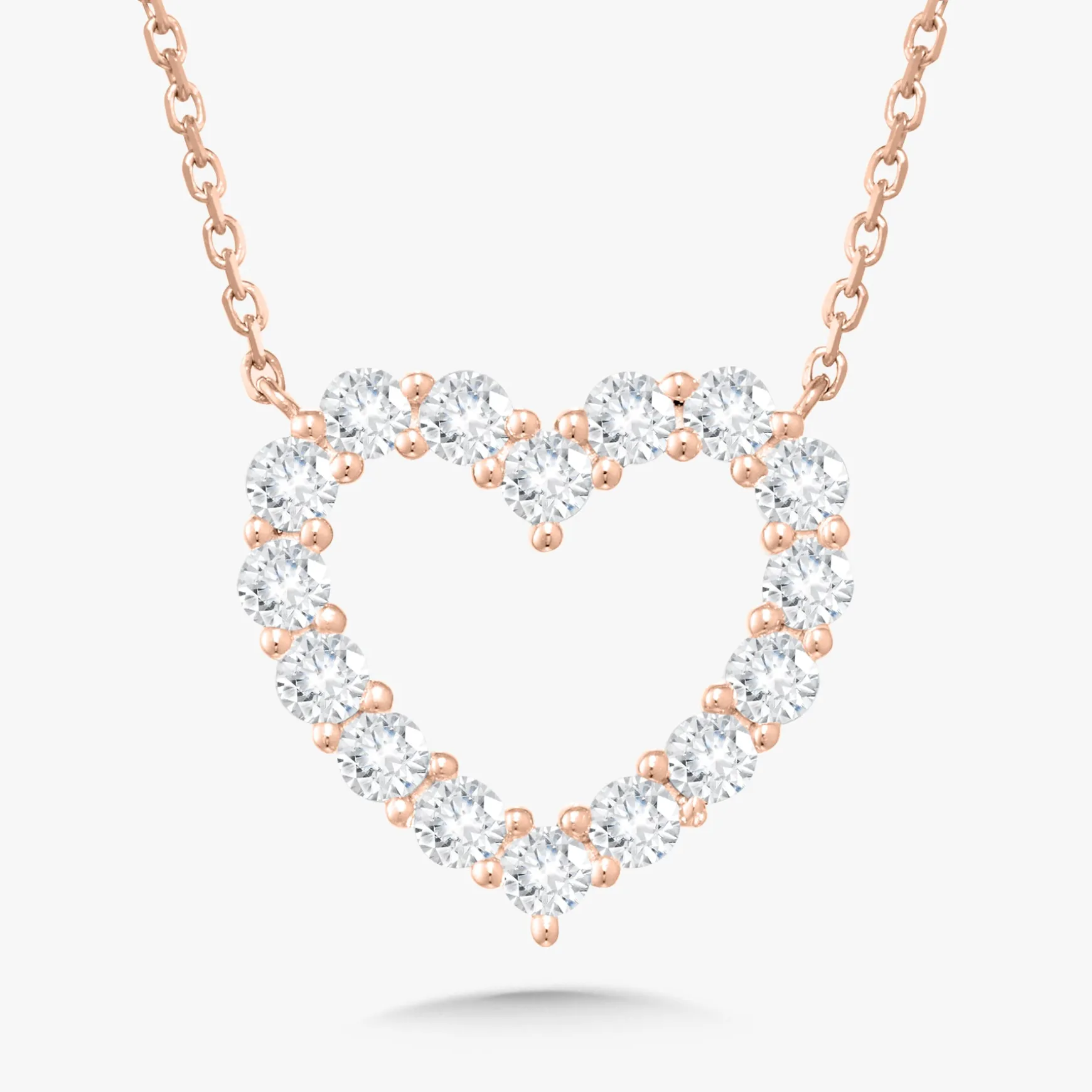 Georgie Diamond Heart Necklace