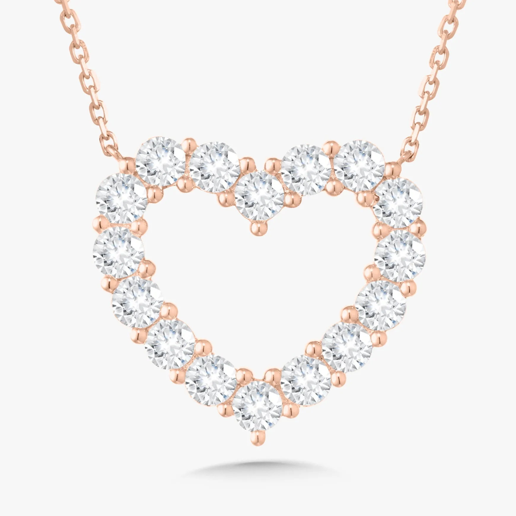 Georgie Diamond Heart Necklace
