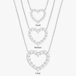 Georgie Diamond Heart Necklace