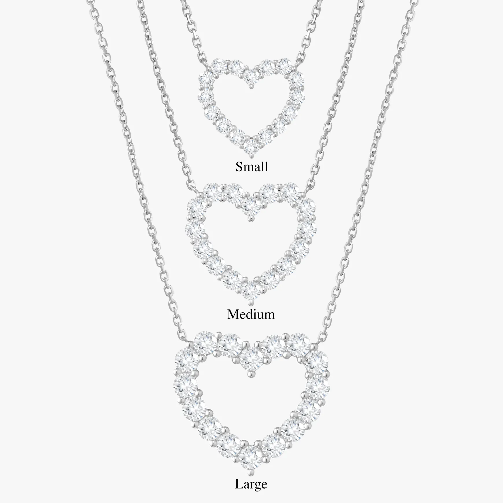 Georgie Diamond Heart Necklace