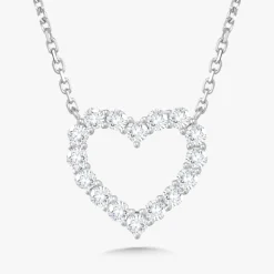 Georgie Diamond Heart Necklace