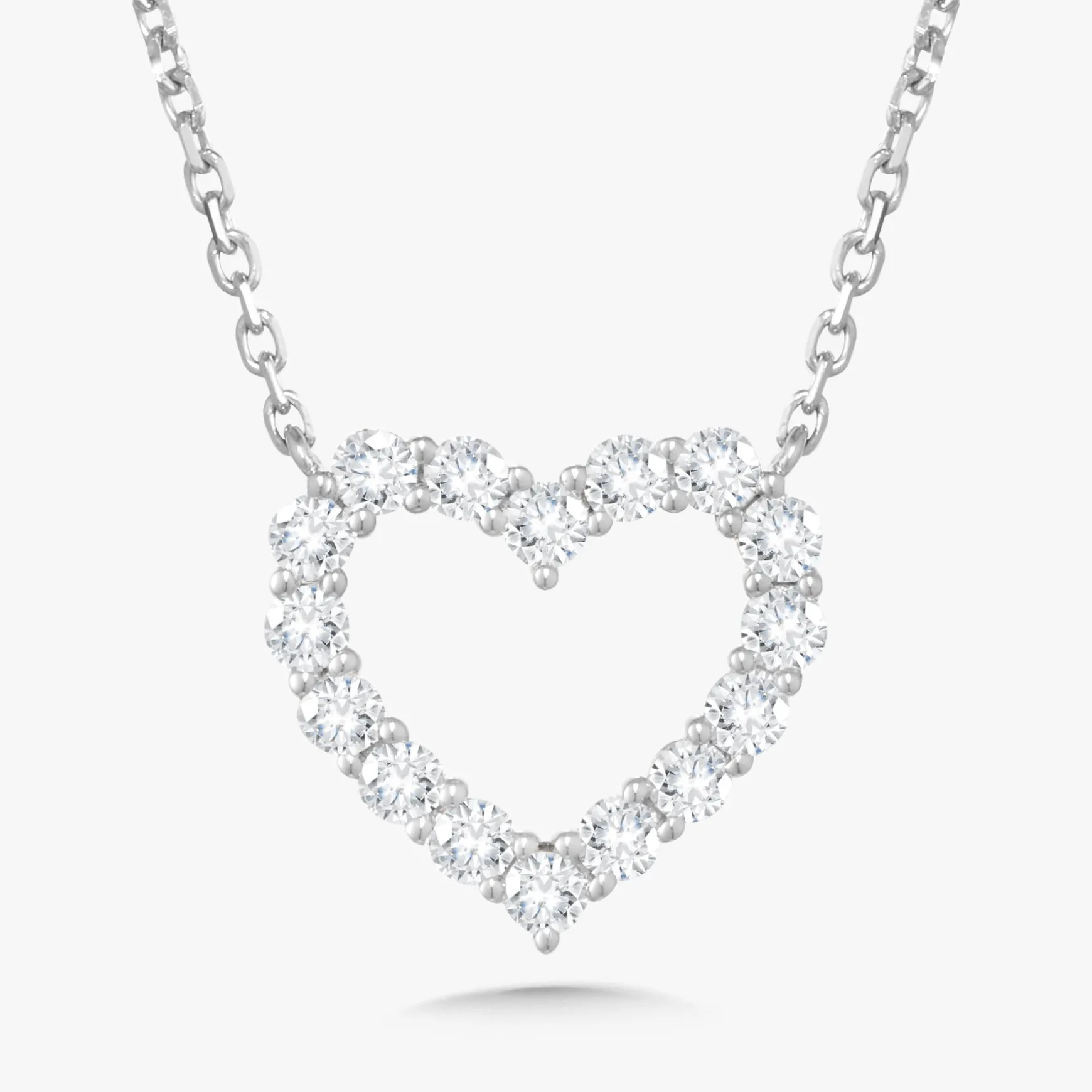 Georgie Diamond Heart Necklace
