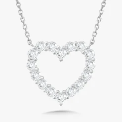 Georgie Diamond Heart Necklace