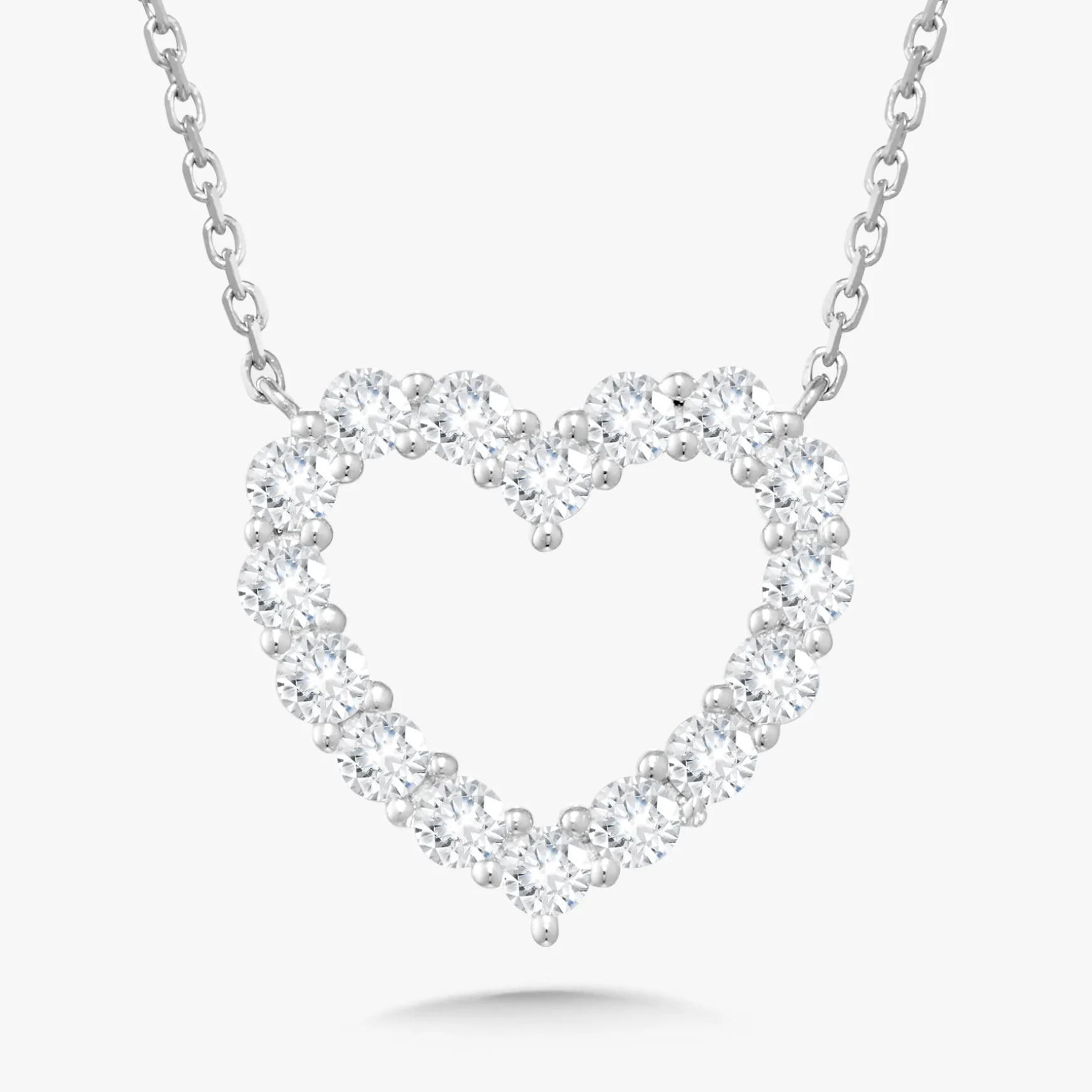 Georgie Diamond Heart Necklace