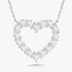 Georgie Diamond Heart Necklace