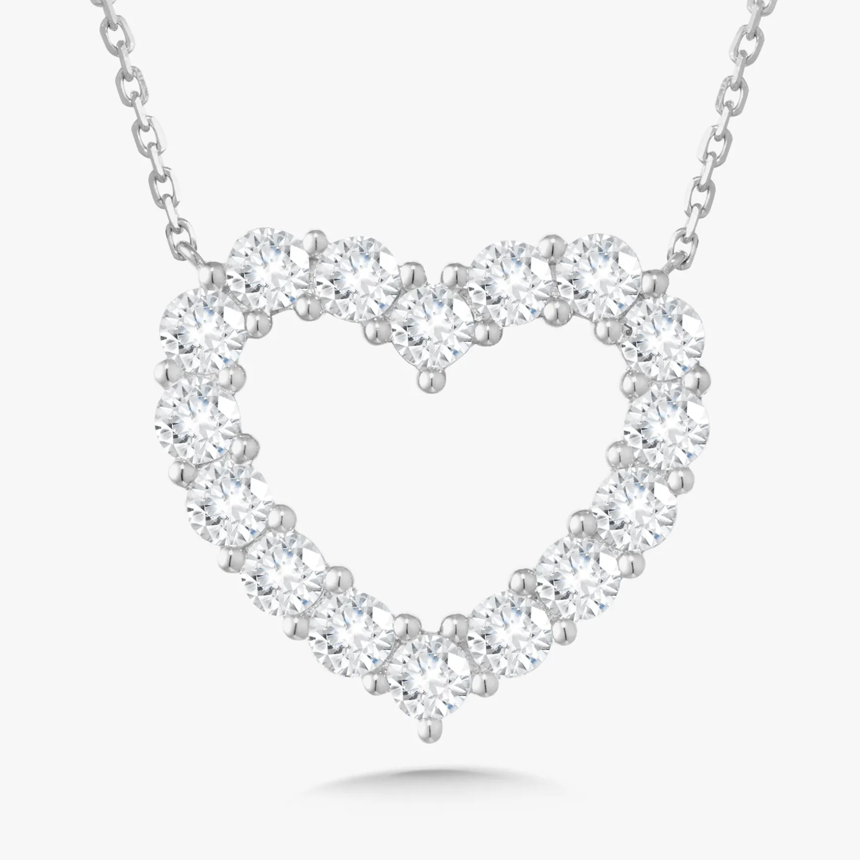 Georgie Diamond Heart Necklace