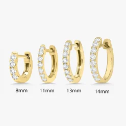 Gigi Diamond Huggie Earrings