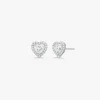 Heart Diamond Halo Studs 1.25 ctw