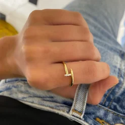 Heira Diamond Nail Ring