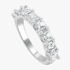 Helena Asscher Cut Diamond Band 2.50 ctw