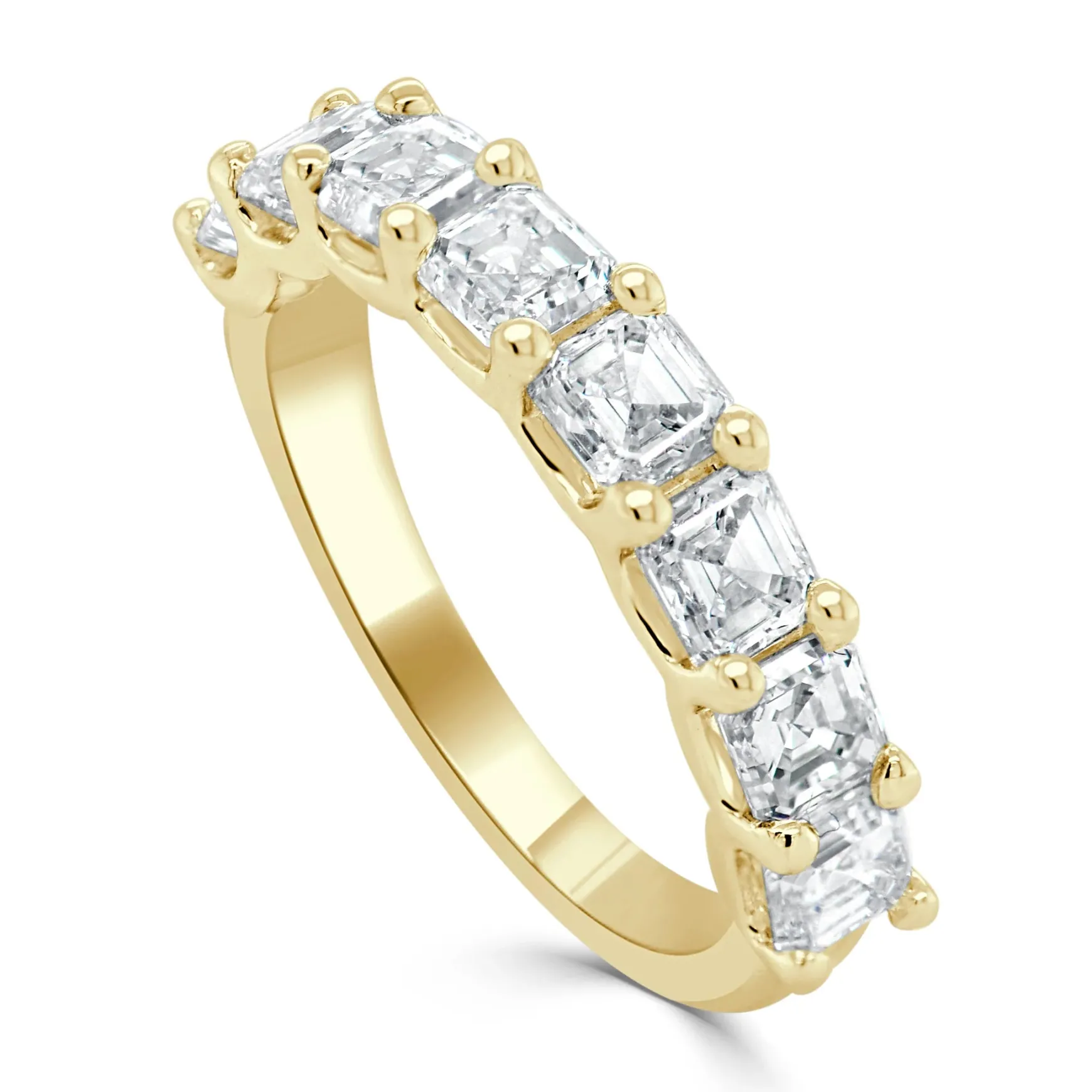 Helena Asscher Cut Diamond Band 2.50 ctw