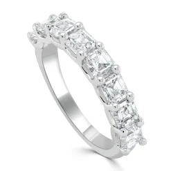 Helena Asscher Cut Diamond Band 2.50 ctw