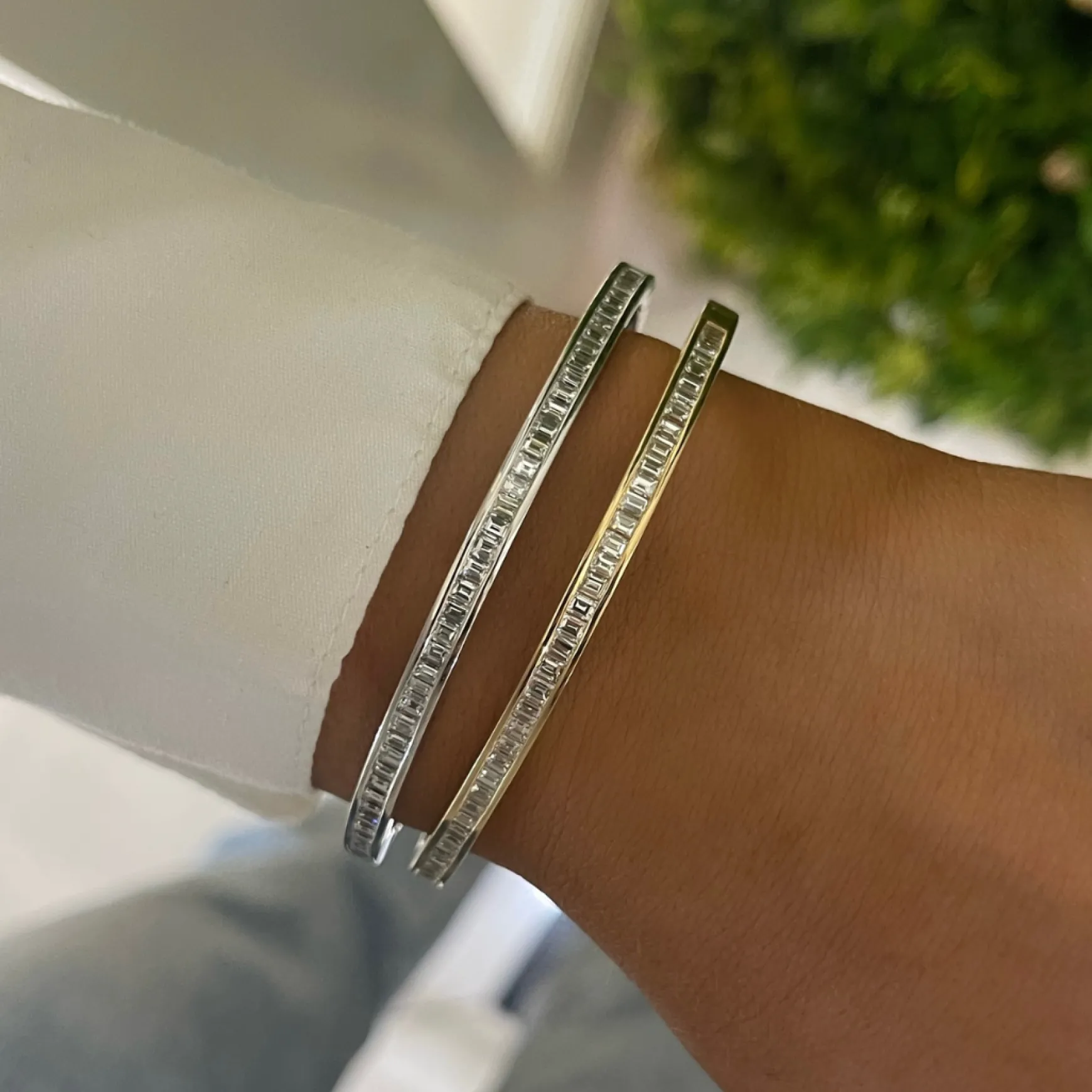 Hendrik Baguette Bezel Diamond Bangle 2.30 ctw