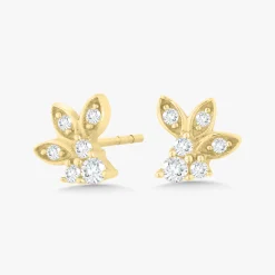 Hummingbird Diamond Stud Earrings