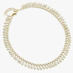 Jasmine Diamond Dangle Anklet 5.08 ctw