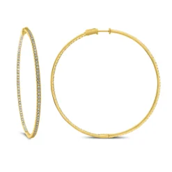 Jenn Double Sided Diamond Hoop Earrings 2.89 ctw