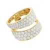 Jessie Pave Diamond Crossover Ring