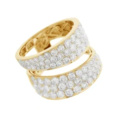 Jessie Pave Diamond Crossover Ring