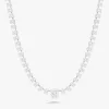 Josette Floating Oval Diamond Necklace 35 ctw