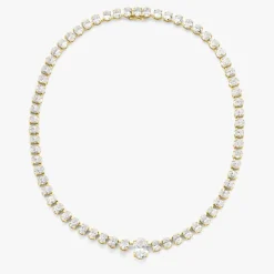 Josette Floating Oval Diamond Necklace 35 ctw