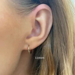 14k Gold Huggie Earrings