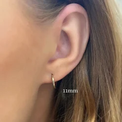14k Gold Huggie Earrings