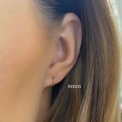 14k Gold Huggie Earrings