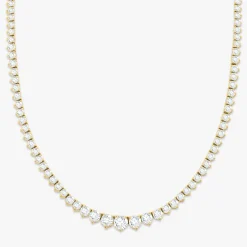 Kaye Tapered Diamond Tennis Necklace 7.49 ctw
