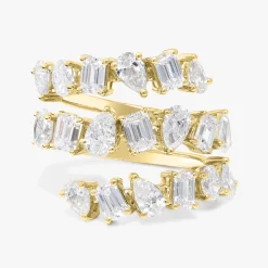 Kehlani Three Row Multi-Shape Diamond Band 3.59 ctw
