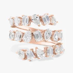 Kehlani Three Row Multi-Shape Diamond Band 3.59 ctw