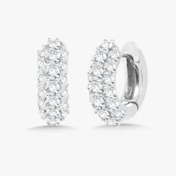 Kennedy Pave Diamond Huggie Earrings 1.64 ctw
