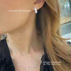 Kennedy Pave Diamond Huggie Earrings 1.64 ctw