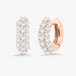 Kennedy Pave Diamond Huggie Earrings 1.64 ctw